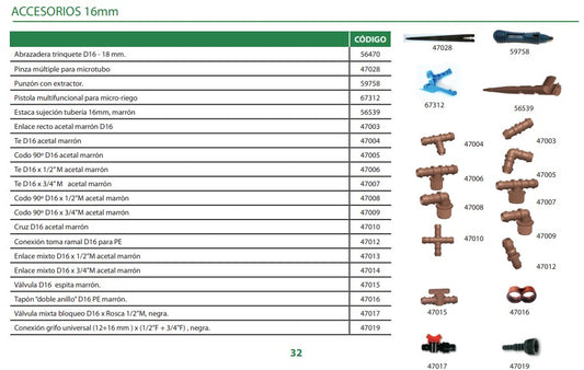 ESTACA DE SUJECION PARA MANGUERA DE 16MM / 56539