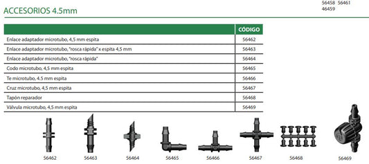 UNION PARA MICROTUBO DE 4,5 MM / 56462 - RGOM0007