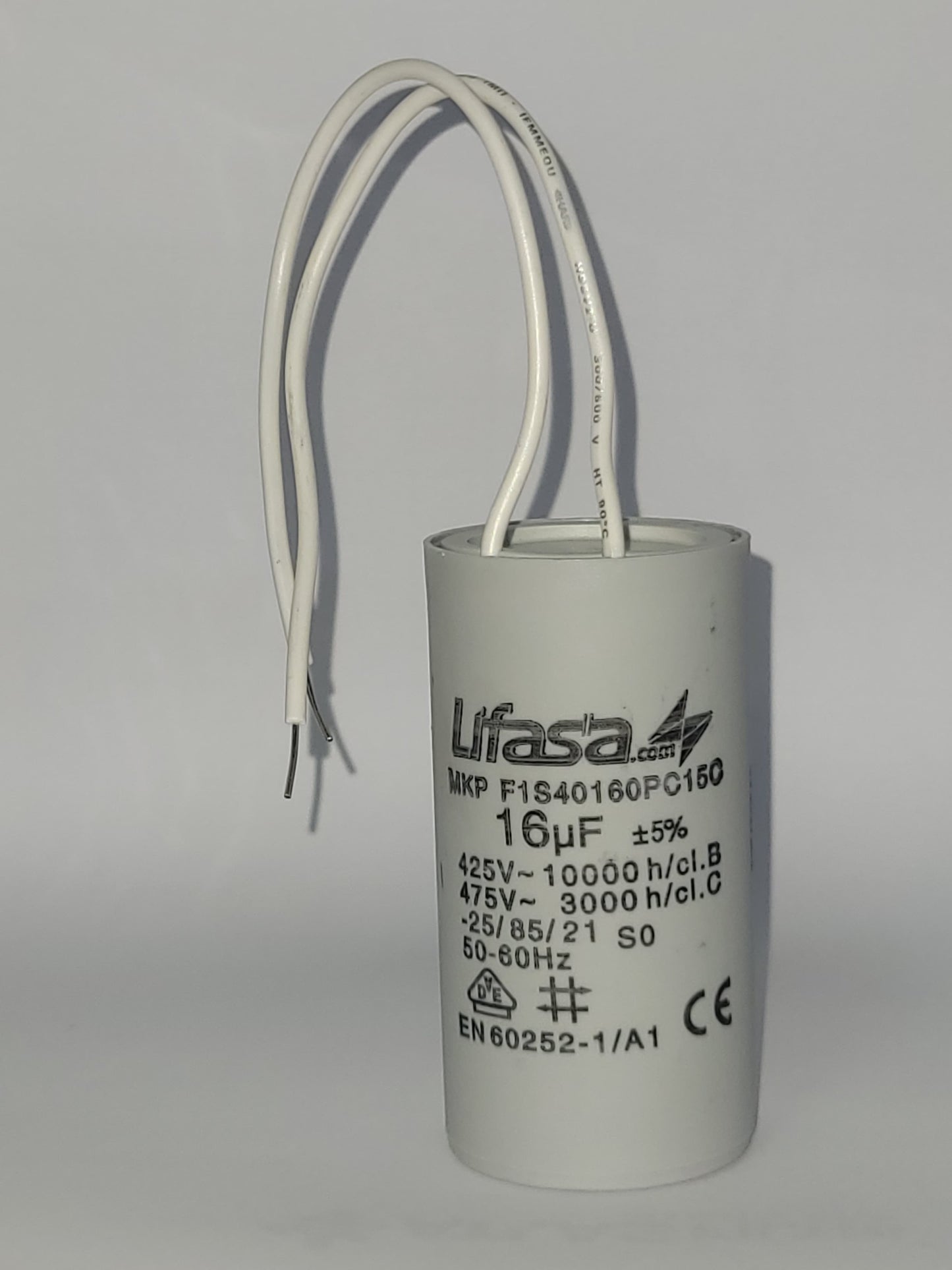 CAPACITOR - CONDENSADOR 16 UF CON CABLE 475 VAC / 2049
