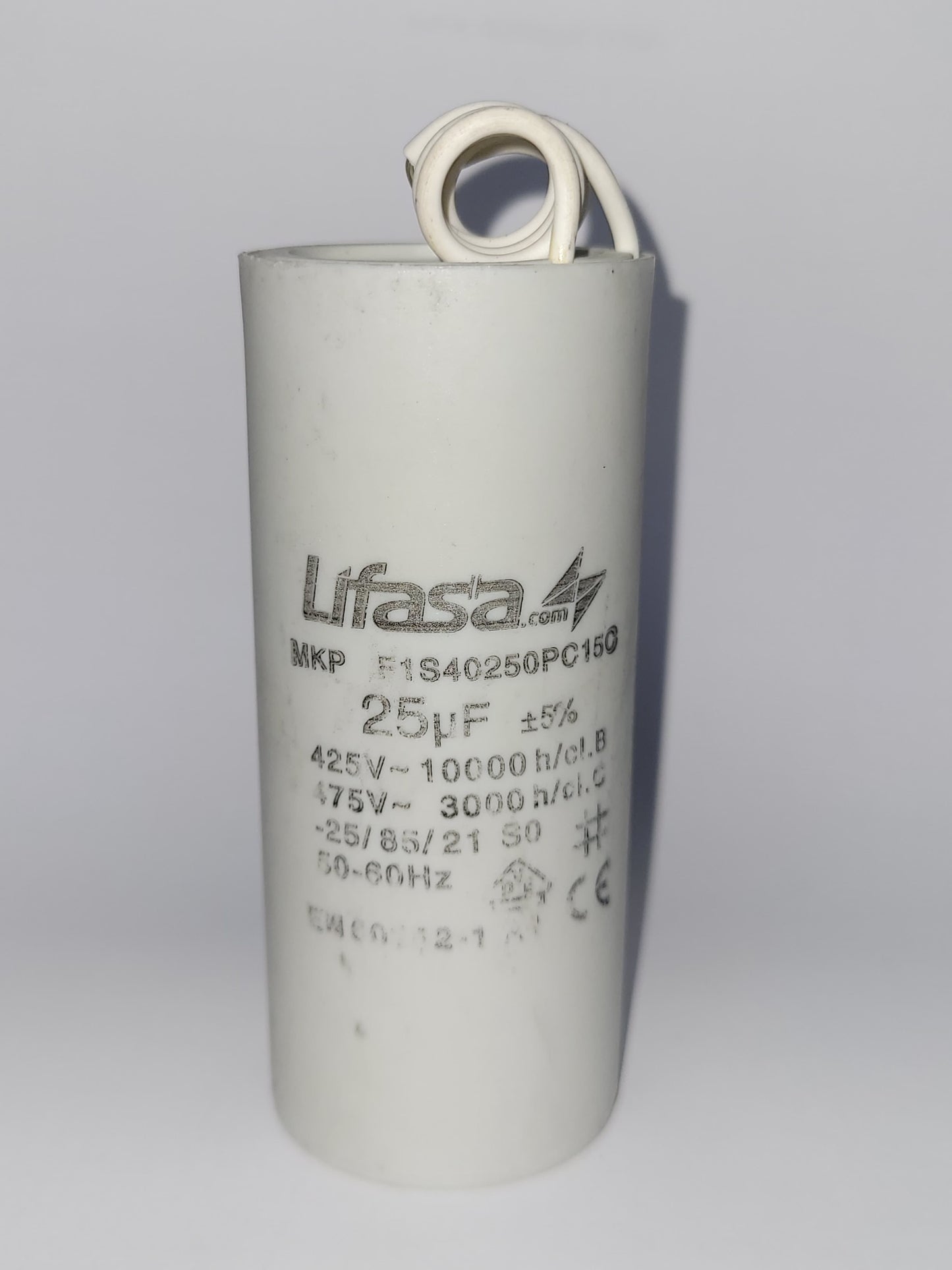 CAPACITOR - CONDENSADOR 25 UF CON CABLE 475 VAC / 2037