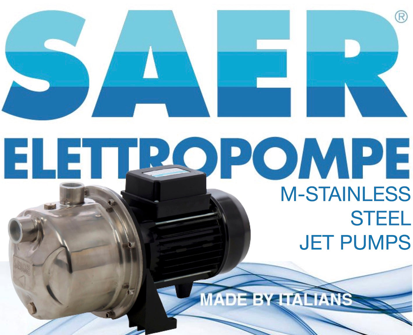 Bomba autocebante JET - SAER M97 0.75HP - 110/220V