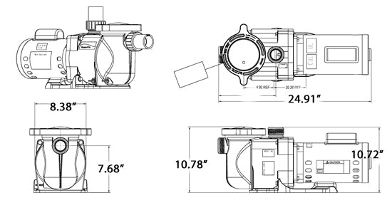 BOMBAS SUPER FLO 1 HP - 115/208-230