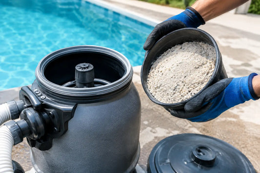 Cuándo cambiar arena filtrante en su piscina
