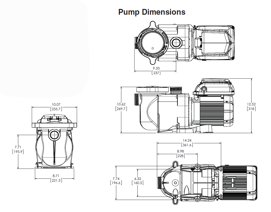 BOMBAS SUPER FLO 1.5 HP -208-230 V