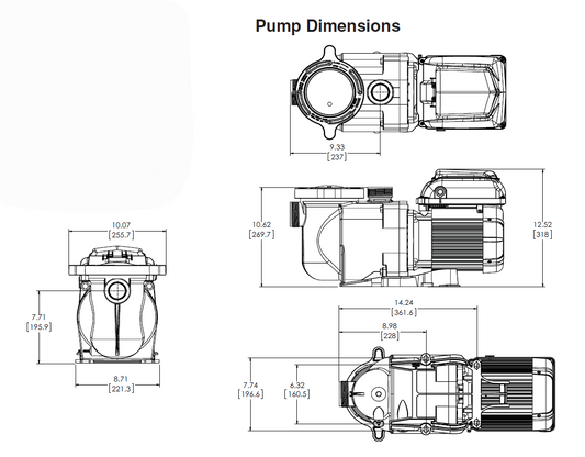 BOMBAS SUPER FLO 1.5 HP -208-230 V