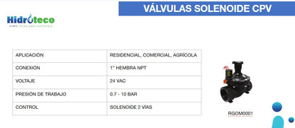 VALVULA SOLENOIDE 1" - 210 24 AC / 56114