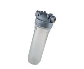 Carcasa para filtro transparente - MONO Antimicrobiana 2.5"x10", 3/4" NPT