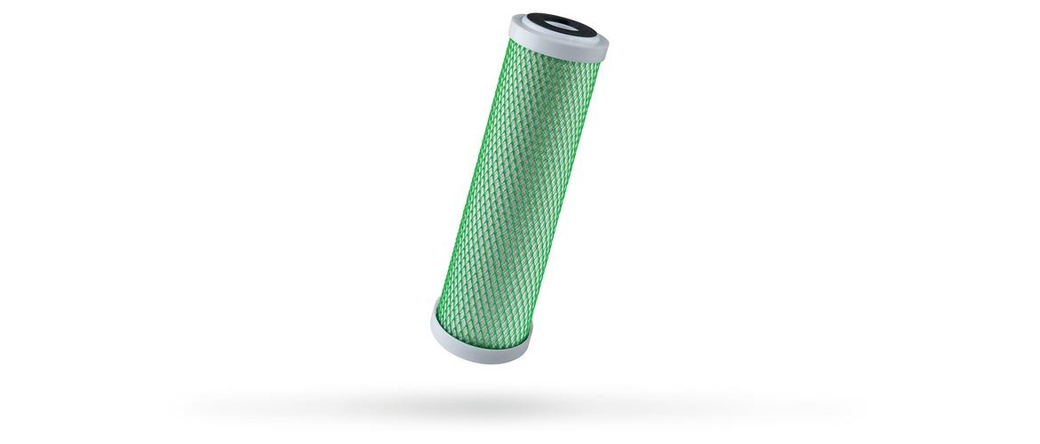 Cartucho de Carbón en Bloque 2.5"x20" de 10 micras - Olor y sabor a cloro