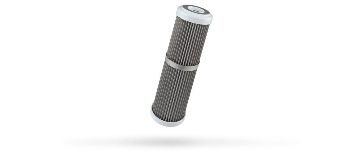 Cartucho plegado de acero inoxidable 316 de 50 micras 2.5"x10"