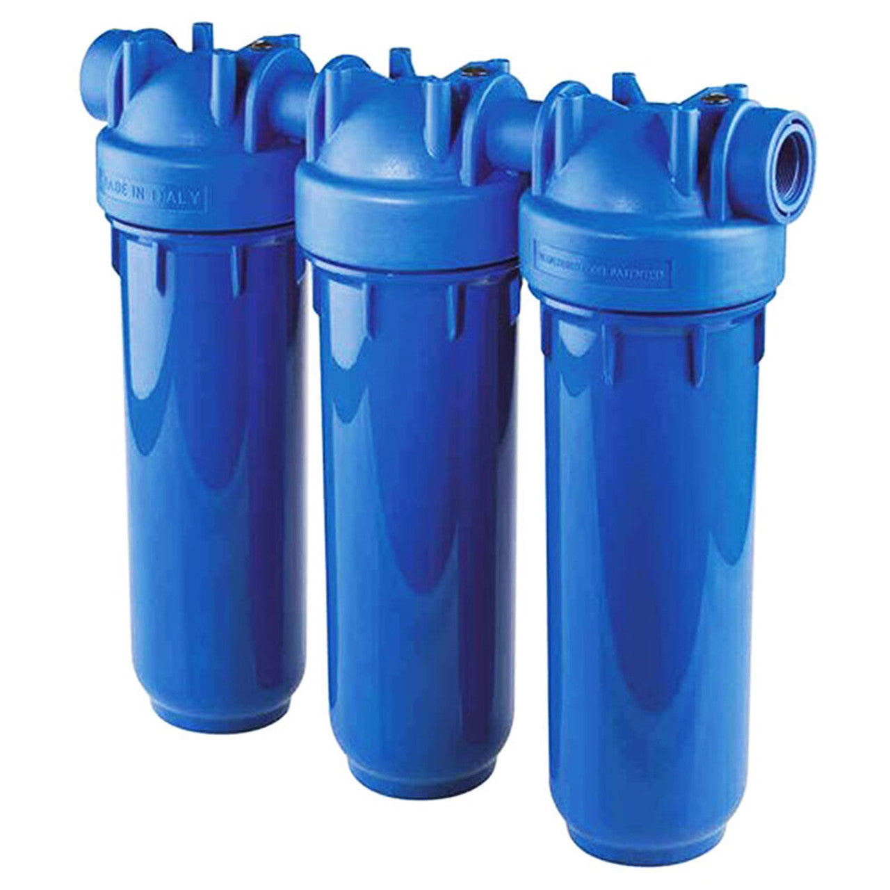 Carcasa para filtro azul - TRIO 2.5"x10", 3/4" NPT