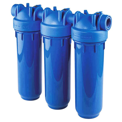 Carcasa para filtro azul - TRIO 2.5"x10", 3/4" NPT