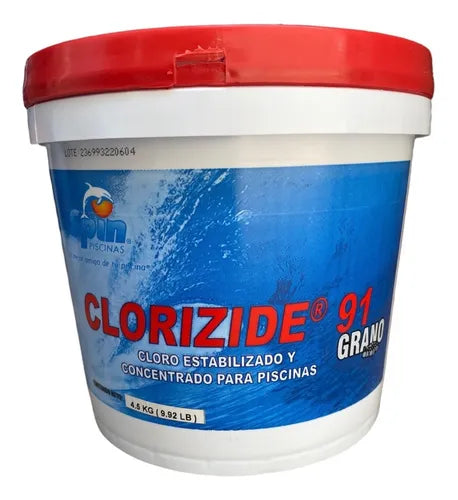 Tricloro granulado al 90% en cubeta 4.5 kg