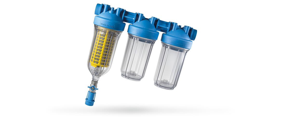 Filtro HYDRA BIG TRIO 1 1/2" NPT - malla inoxidable 90 micras