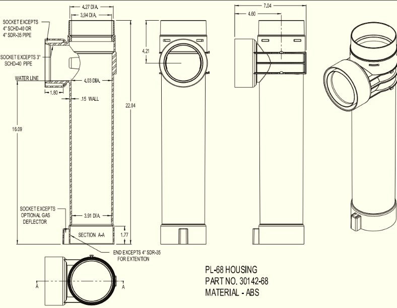 FILTRO PARA ELIMINAR SÓLIDOS GRUESOS EN EFLUENTE DE PLANTAS DE TRATAMIENTO RESIDENCIALES  POLYLOCK / PL-68