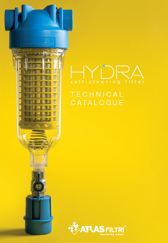 Filtro auto-limpiante HYDRA 3/4" - malla plastica RLH de 90 micras