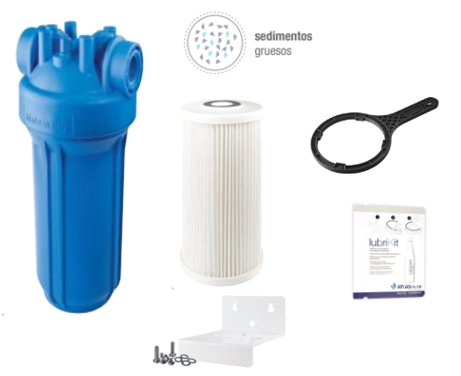 COMBO 7:  Filtración BIG 20 MONO para eliminar sedimentos – 50 micras - Punto de entrada