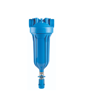 Filtro Auto-limpiante HYDRA  BIG M 1 1/2", malla inoxidable 90 micras, carcasa azul