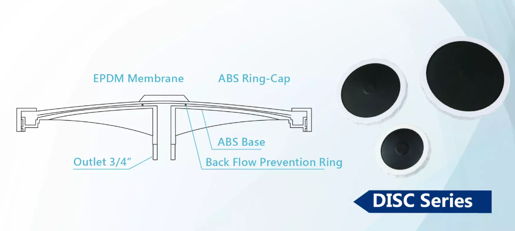 Difusor de burbuja fina 12" - EPDM