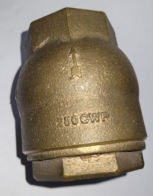 VALVULA DE RETENCION DE ANILLO ROSCADO - BRONCE NIBCO - UL NSF 250 PSI 1 1/2" - MIOM0385