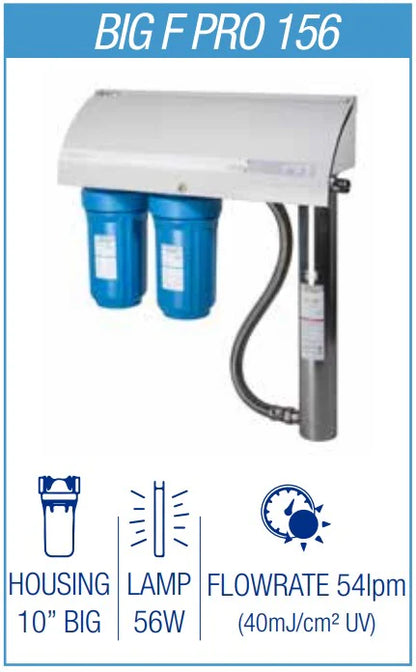 Sistema de Filtración y Desinfección UV BIG F PRO 156