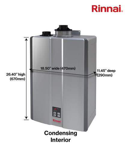 Calentador de paso RINNAI RSC199iP - condensados 199,000 btu/hr