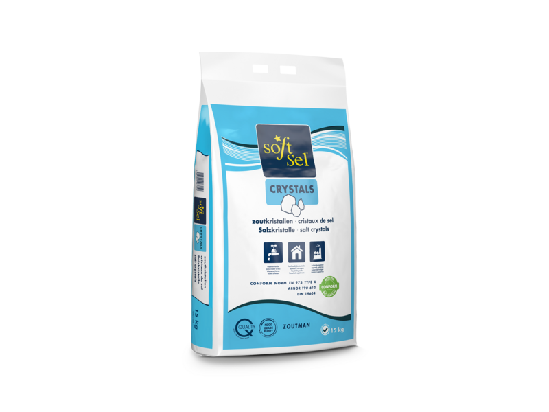 Sal Soft-Sel Crystals para suavizadores - bolsa de 15 kg